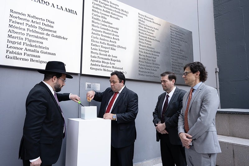 Funcionarios de la Corte Suprema homenajearon a las víctimas del atentado a la AMIA de 1994 y se reunieron con autoridades de la entidad