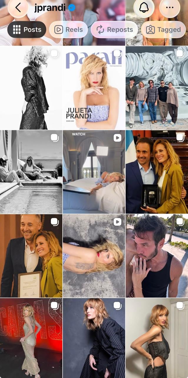 A pesar de haber borrado las fotos del año 2026, Julieta dejó en sus redes algunos momentos con Emanuel y con la familia ensamblada que formaron