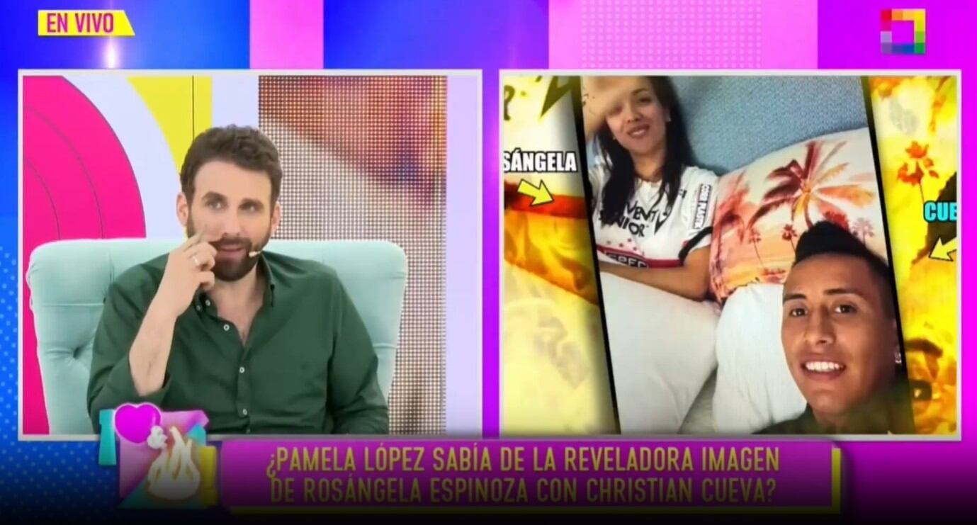 Pamela López revela detalles sobre la supuesta relación clandestina entre Rosángela Espinoza y Christian Cueva. (Captura: Amor y Fuego)