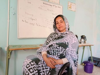 La activista feminista Zarga Abdalahe.