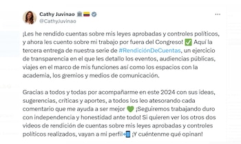 Cathy Juvinao resaltó no solo