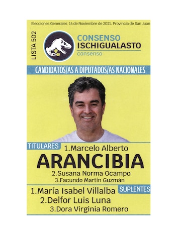 Foto: Boleta del Frente Consenso