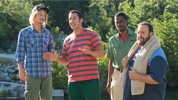 El rodaje de ‘Niños grandes 3′ paraliza Italia con Adam Sandler y el regreso del elenco original: “Va ser muy graciosa, nos lo estamos pasando increíble”
