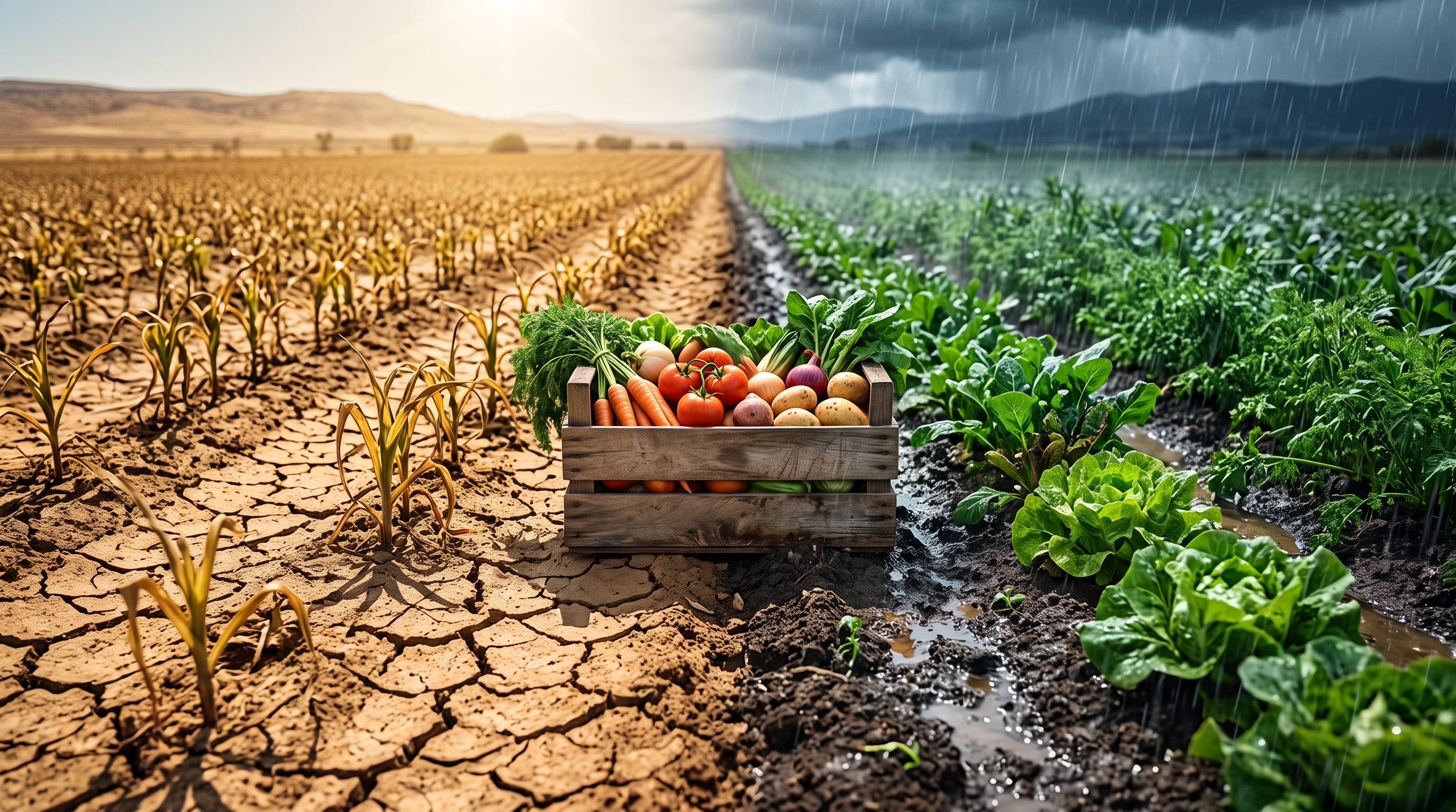 El Niño y La Niña generan efectos diferentes sobre los alimentos: el primero está asociado con altas temperaturas y menor precipitación, mientras el segundo se relaciona con exceso de lluvias y bajas temperaturas - crédito Imagen Ilustrativa Infobae