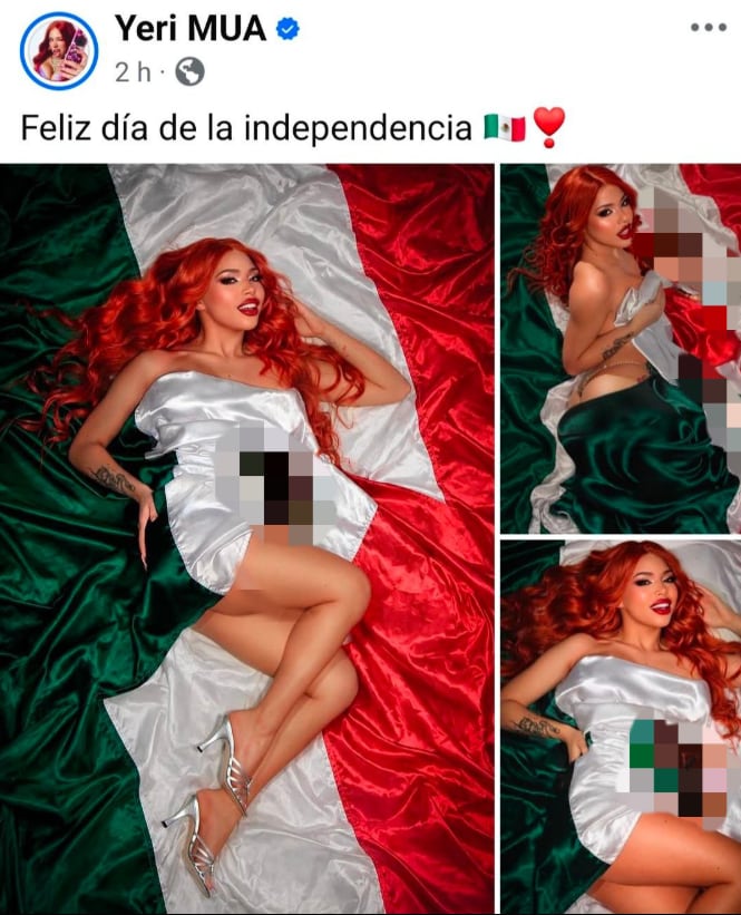 La publicación solo duró dos horas en sus redes sociales. (Captura de pantalla )