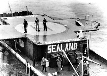 Roy Bates y su esposa