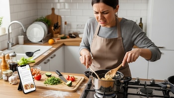 Recetas para compartir: así engañan usando IA con videos virales de cocina