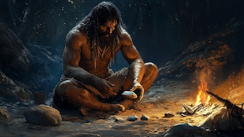 Los humanos fabricaban fuego de