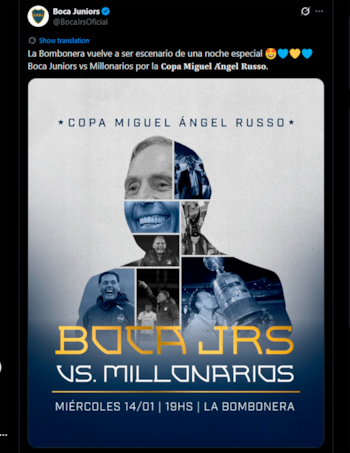 El anuncio del amistoso