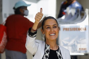 Claudia Sheinbaum votó en Tlalpan,