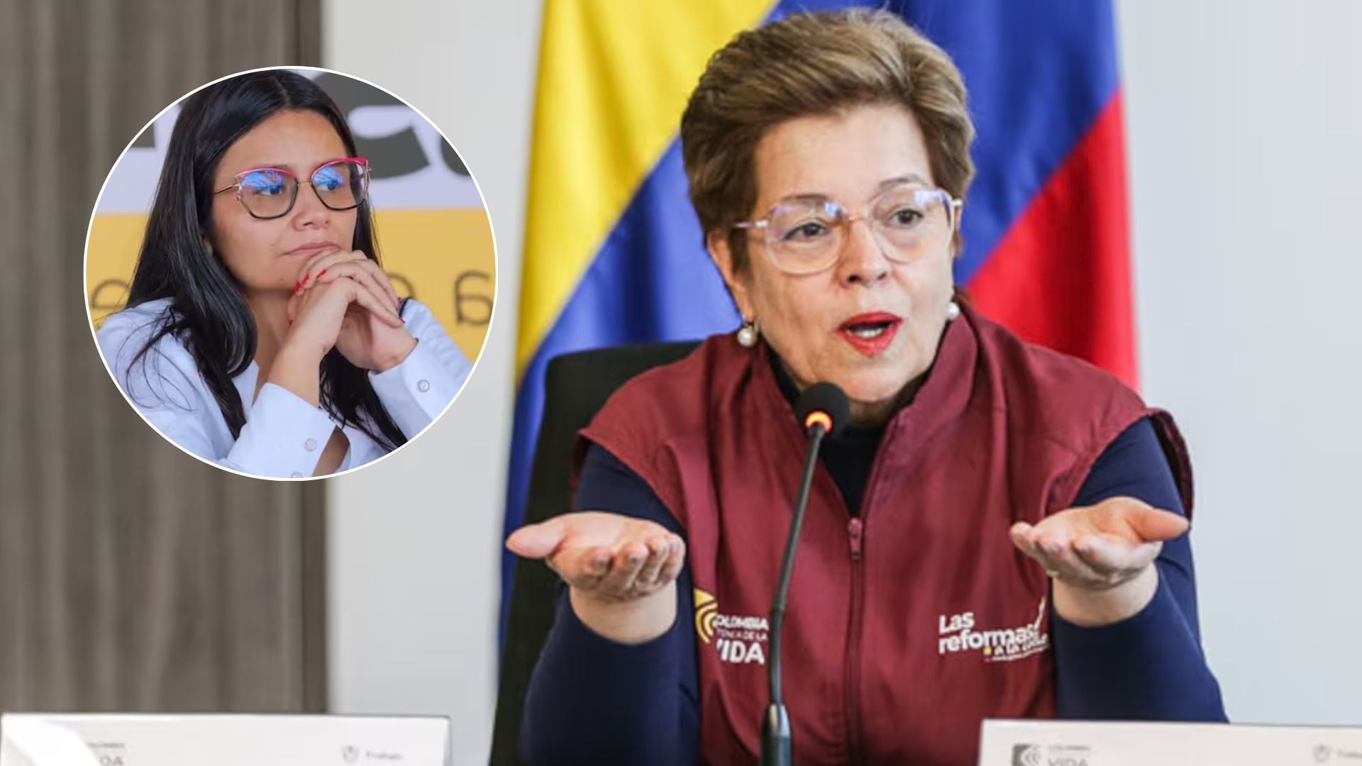 La exministra afirmó que nunca presenció actos de violencia de Verónica Alcocer contra Gustavo Petro y señaló que siempre recibió un trato respetuoso por parte de la familia presidencial - crédito Presidencia de la República y Colprensa