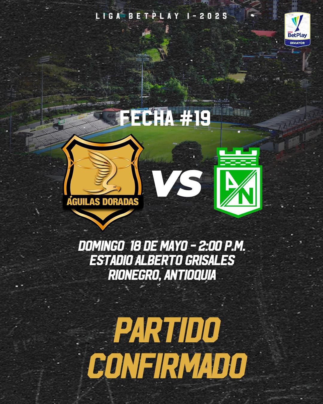 Águilas Doradas y Atlético Nacional, después de muchas discusiones, finalmente jugará en Rionegro por la Liga BetPlay - crédito Águilas Doradas