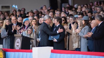 Milei habló ante el público