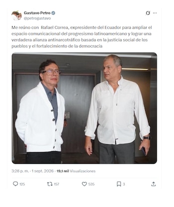 Gustavo Petro reveló detalles del encuentro con Rafael Correa