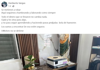 "Se metieron a robar", informó