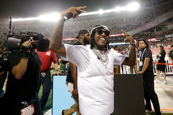 La defensa de Lil Durk buscó desacreditar a los testigos y señaló a Kavon Grant como posible instigador con acceso a la información financiera del rapero. (Jon Durr-USA TODAY Sports)
