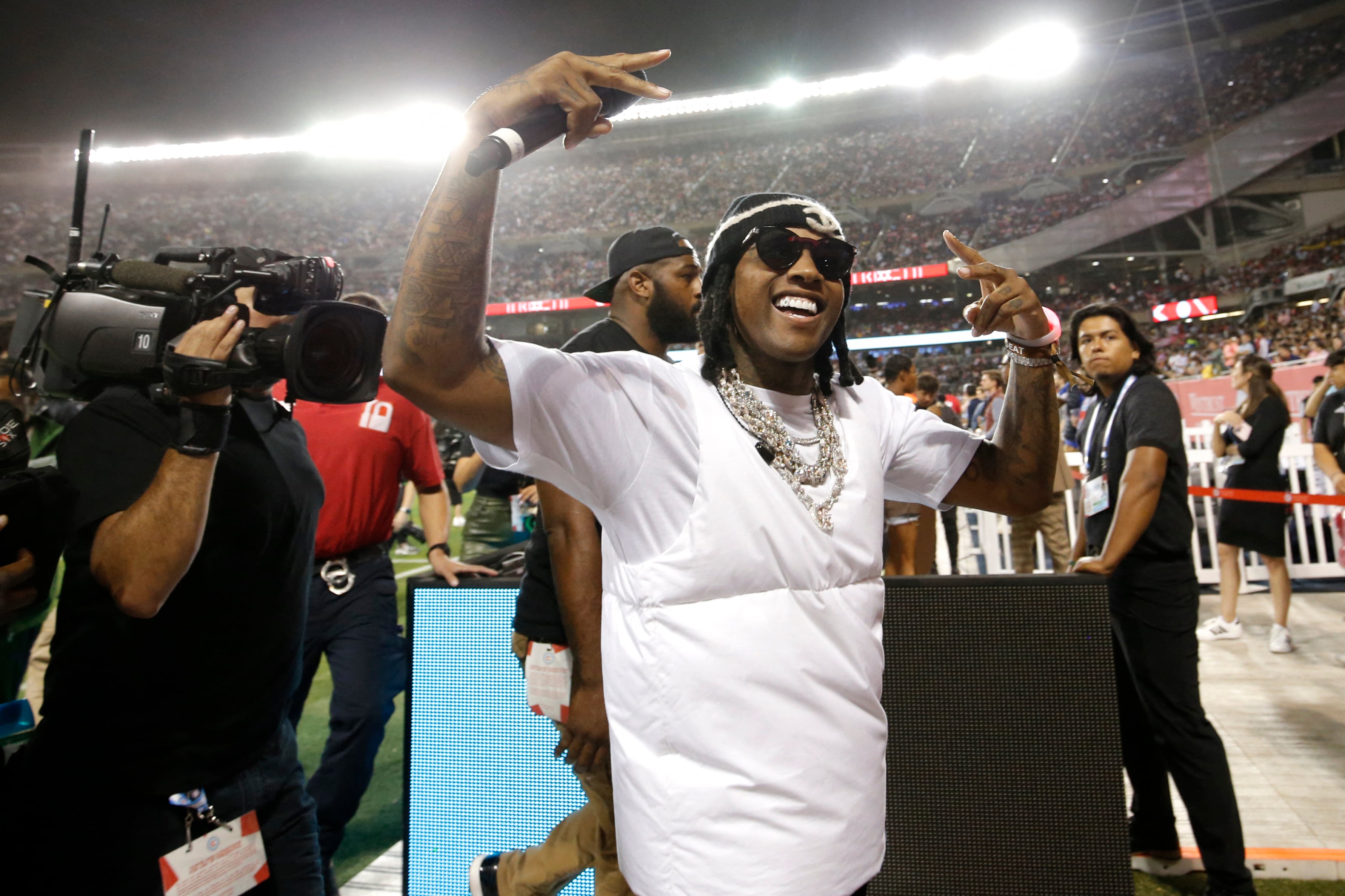 La defensa de Lil Durk buscó desacreditar a los testigos y señaló a Kavon Grant como posible instigador con acceso a la información financiera del rapero. (Jon Durr-USA TODAY Sports)