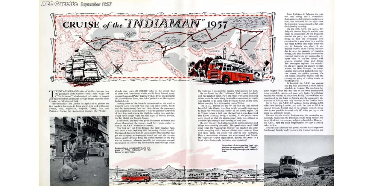 El pasaje tenía un coste total de casi USD 200 en ese entonces (AEC Gazette)