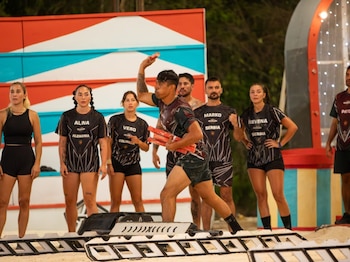El equipo de Exatlón México en competencia en esta 2da batalla internacional