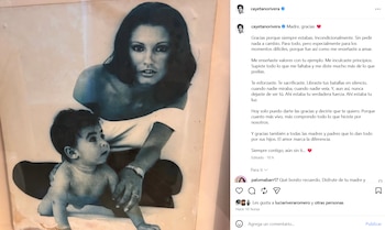 Publicación de Cayetano Rivera en la que recuerda a su madre. (Instragram @cayetanorivera)