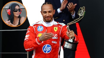 Lewis Hamilton oficializa su romance con Kim Kardashian en el podio de Mónaco: “Es increíble contar con su apoyo”