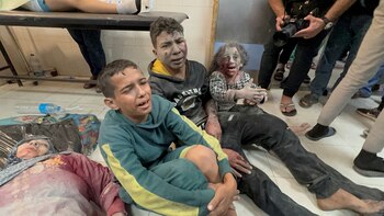 Los niños palestinos heridos en