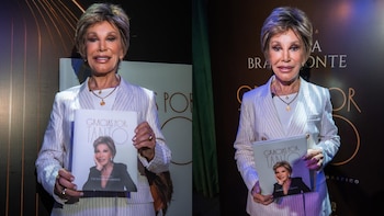 Cecilia Bracamonte habló de su libro en conferencia de prensa.