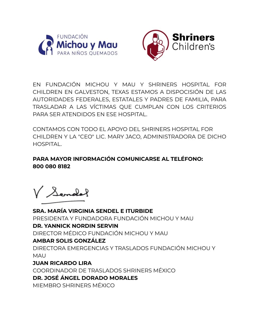 Fundación Michou y Mau ofrece ayuda a víctimas. Foto: x.com/@michouymau