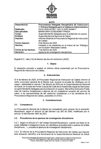 Tras el escándalo, la Procuraduría