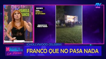 Pamela Franco se presenta en