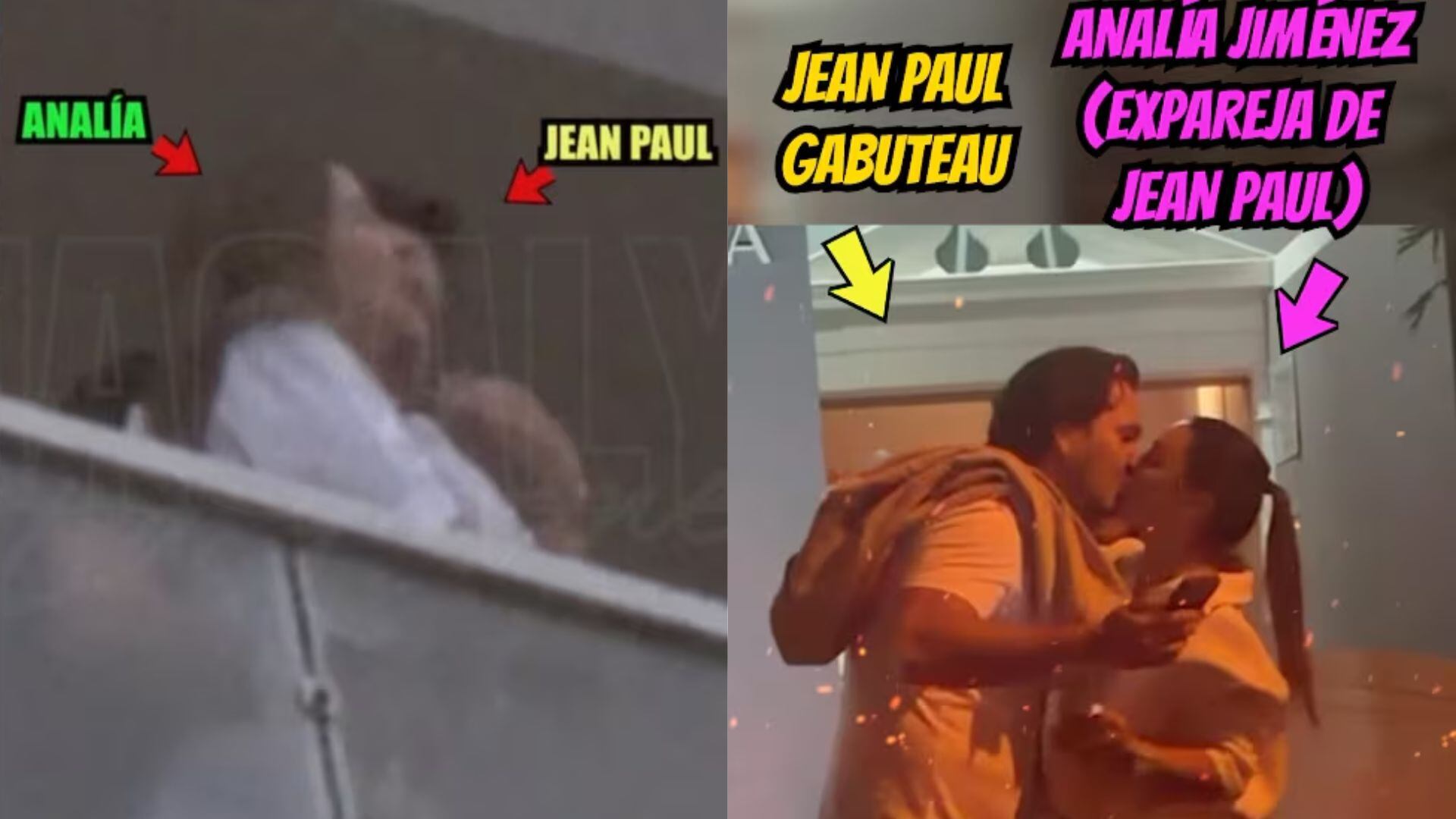 ¿Quién es Analía Jiménez y cuántas veces ha sido captada con Jean Paul Gabuteau, mientras estaba con Silvia Cornejo?