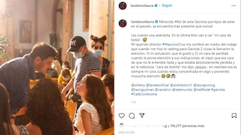 Post en Instagram de Laura