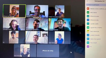 Una reunion de trabajo en