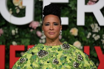 Golda Rosheuvel asistió a la premier mundial de la segunda temporada en Londres. (REUTERS/May James)