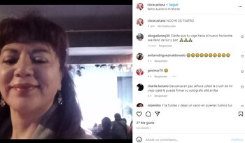 Usuarios despiden a Clara Castaña.