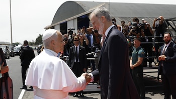 El Papa agradece al Rey "la cálida acogida y la generosa hospitalidad" de España durante su viaje