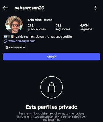 Perfil del presunto homicida, enlaza al sitio web de propiedades que ya no está disponible.(Captura de pantalla)