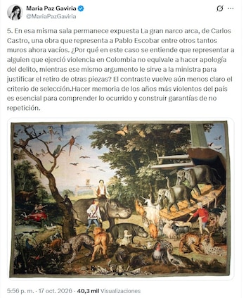 crédito @MariaPazGaviria/X