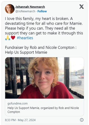 Johannah Newmarch, quien interpretó a