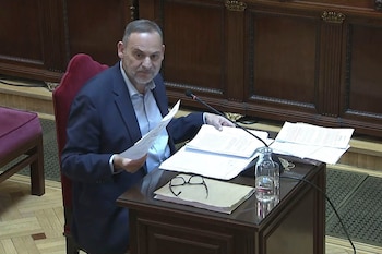 El exministro de Transportes José Luis Ábalos declara como acusado en el juicio del Tribunal Supremo por las presuntas irregularidades en la compra de mascarillas (Tribunal Supremo)