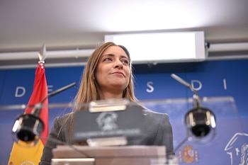 Ester Muñoz, portavoz del PP en el Congreso, este martes. (EFE/Fernando Villar)
