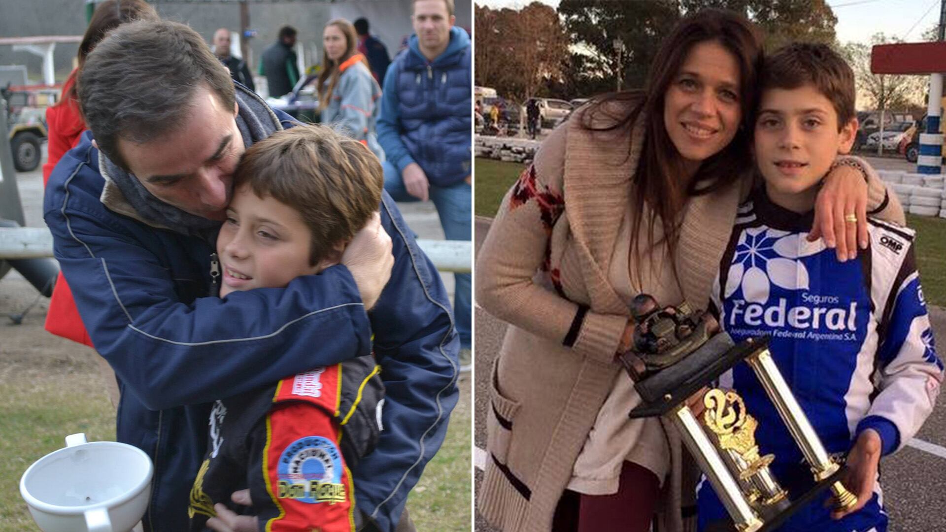 Aníbal y Andrea, sus padres, acompañaron toda su carrera muy de cerca