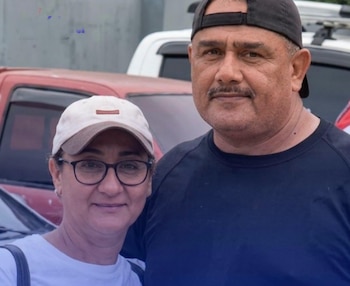 Marvin Antonio Gámez Salmerón, de 53 años, supervisor de seguridad del tribunal y señalado como el presunto femicida de la abogada Evelyn Fuentes (Cortesía: Acción 10).