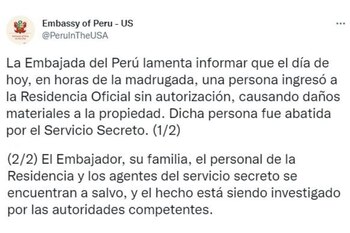 Comunicado de la Embajada de