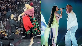 Ángela Aguilar y Nodal desatan burlas: aseguran que le copiaron su entrada a Cazzu con Bad Bunny