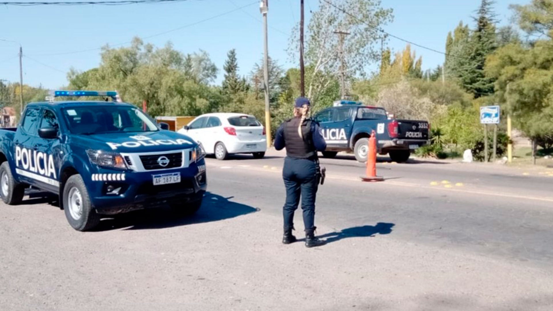 Un móvil de la Policía de Mendoza