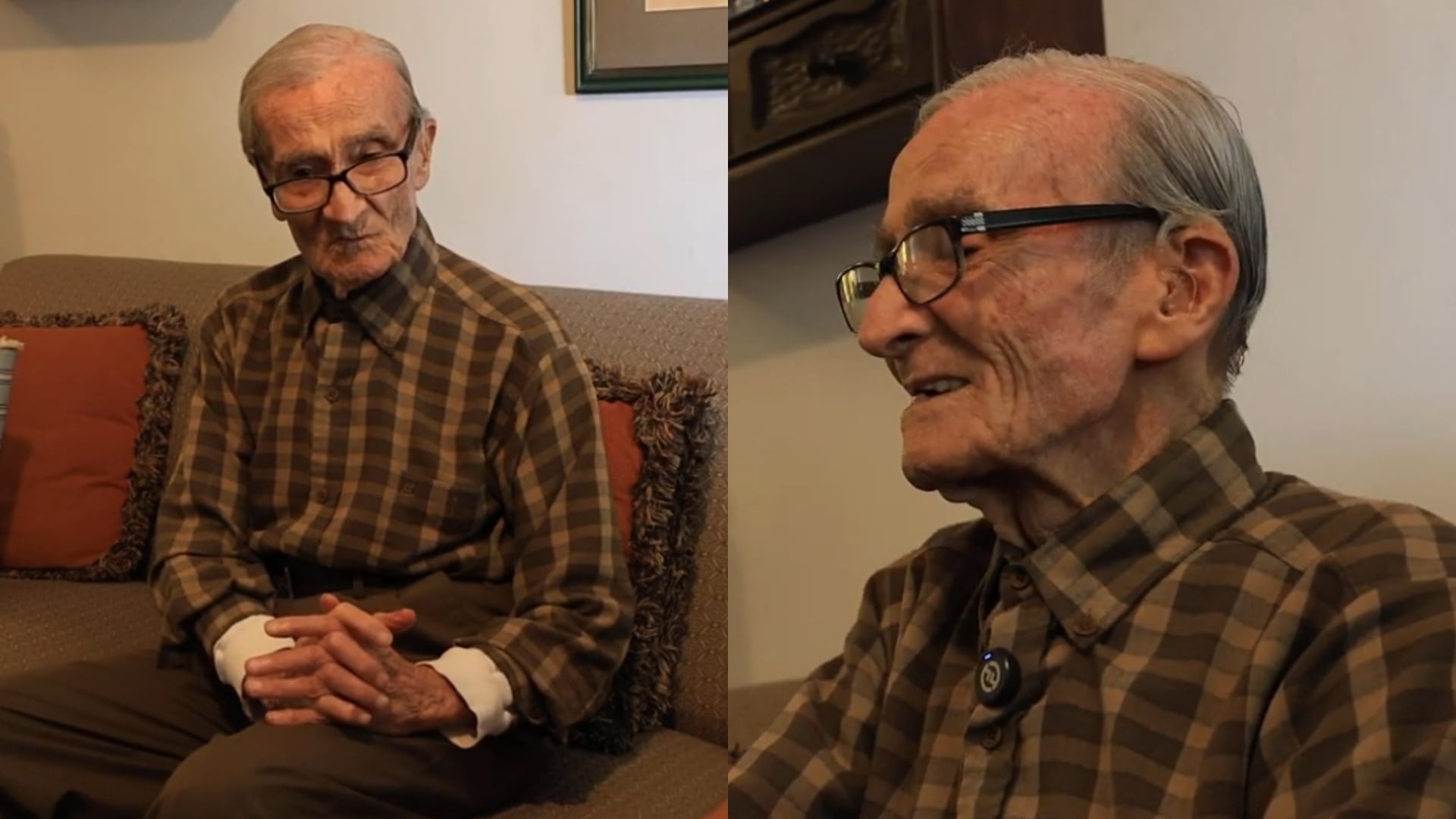 A sus 96 años, Carlos Gassols conserva intactos la humildad y el amor por el arte. Captura Infobae Peru