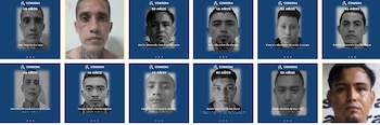 Algunos de los integrantes de la clica Calle La Amargura Locos Salvatruchos sentenciados a penas de entre 45 y 60 años de prisión por delitos cometidos en San Miguel (Cortesía: FGR).