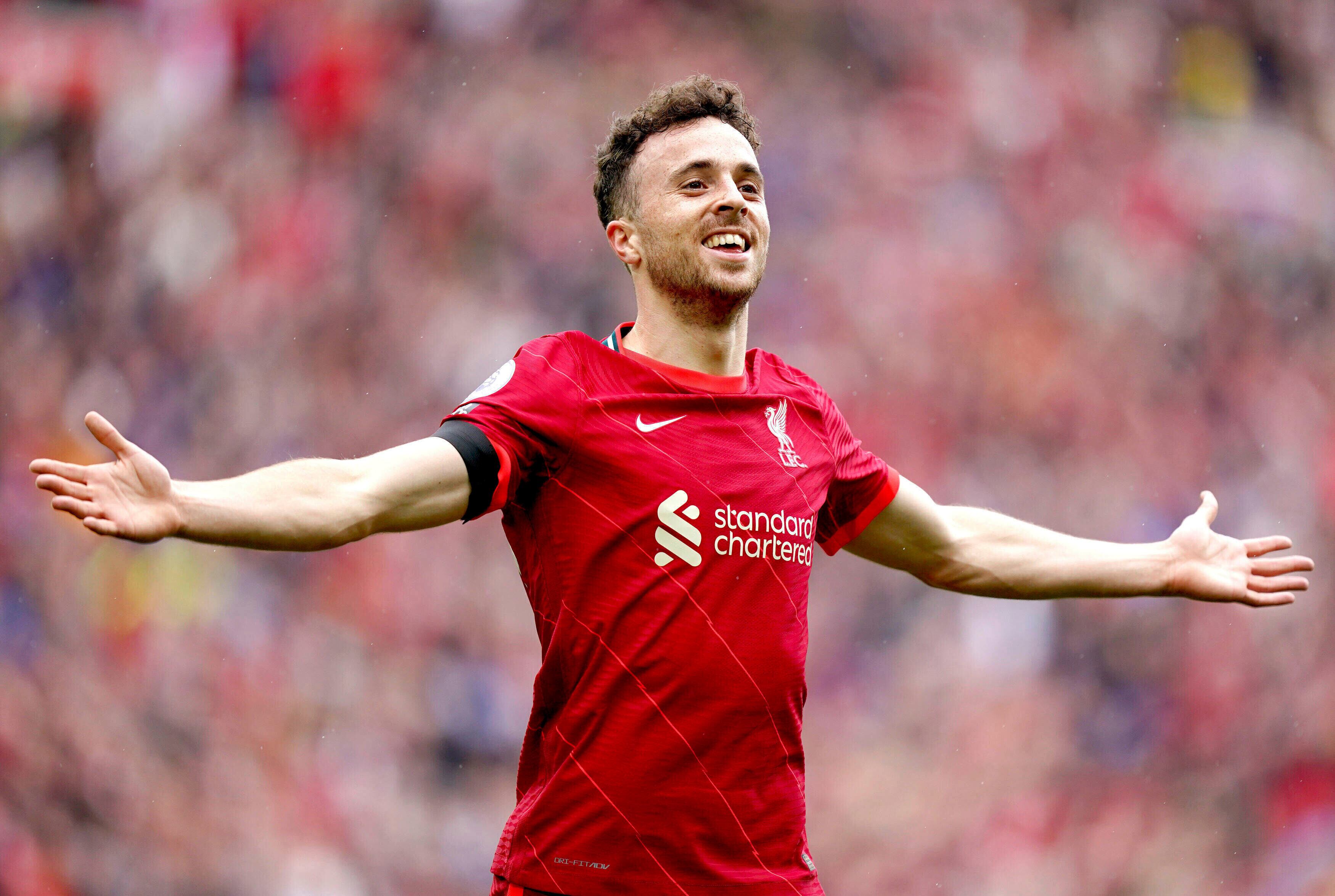 ARCHIVO - Diogo Jota del Liverpool en Liverpool, 21 de agosto de 2021. (Mike Egerton/PA vía AP, Archivo)