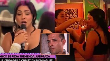 Pamela Franco, ebria, lanza fuerte mensaje a Christian Domínguez.